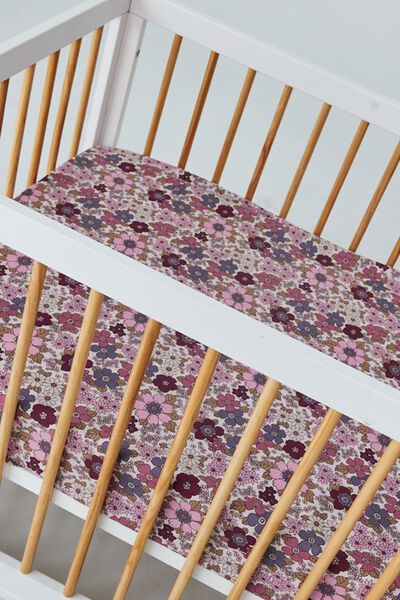 Baby Cot Sheet, BRONTE FLORAL