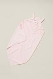 Baby Snuggle Towel - Personalised, CRYSTAL PINK/BUNNY - alternate image 1