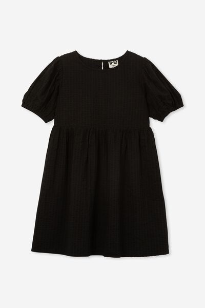 Millie Short Sleeve Dress, BLACK