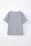 Livvy Lux Short Sleeve Tee, WHITE IN THE NAVY STRIPE/HEART - alternate image 3