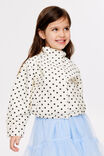 Funnel Neck Jacket, VANILLA/SPOT - example image 1