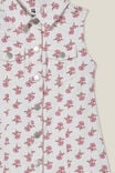 Ellen Denim Dress, VANILLA/MAEVE FLOWER STAMP - alternate image 2