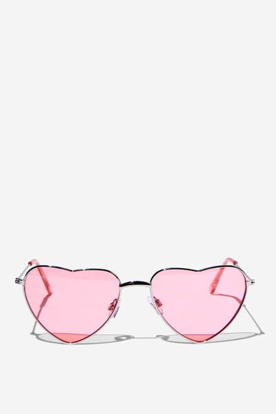 Kids Hayley Heart Metal Sunglasses, BLUSH PINK