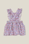 Paige Ruffle Pinafore Dress, VANILLA/CLAY PIGEON CLAIRE FLORAL - alternate image 3