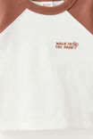 Baby Rugby Long Sleeve Top, LIGHT BROWN/VANILLA - example image 2