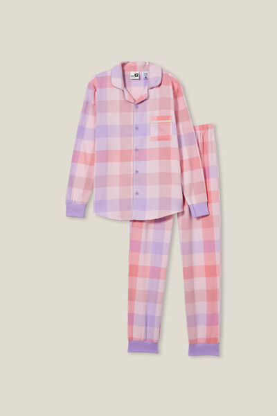 Angeline Long Sleeve Pyjama Set, ZEPHYR/WINTER CHECKS