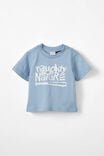 Jamie Short Sleeve Graphic Print Tee - License, LCN NBN DUSTY BLUE/NAUGHTY BY NATURE - alternate image 1