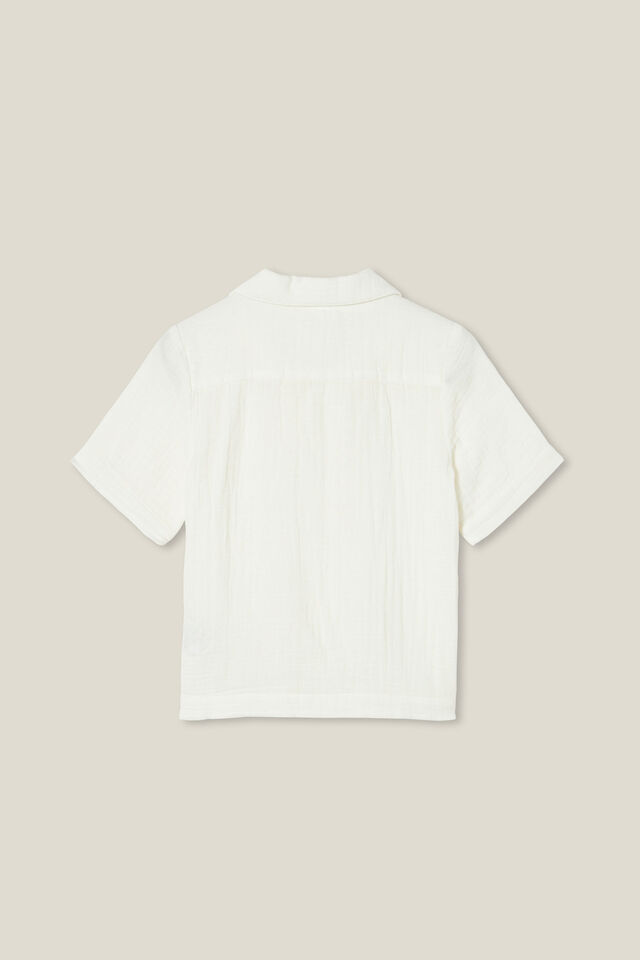 Cabana Short Sleeve Shirt, VANILLA/CHEESECLOTH
