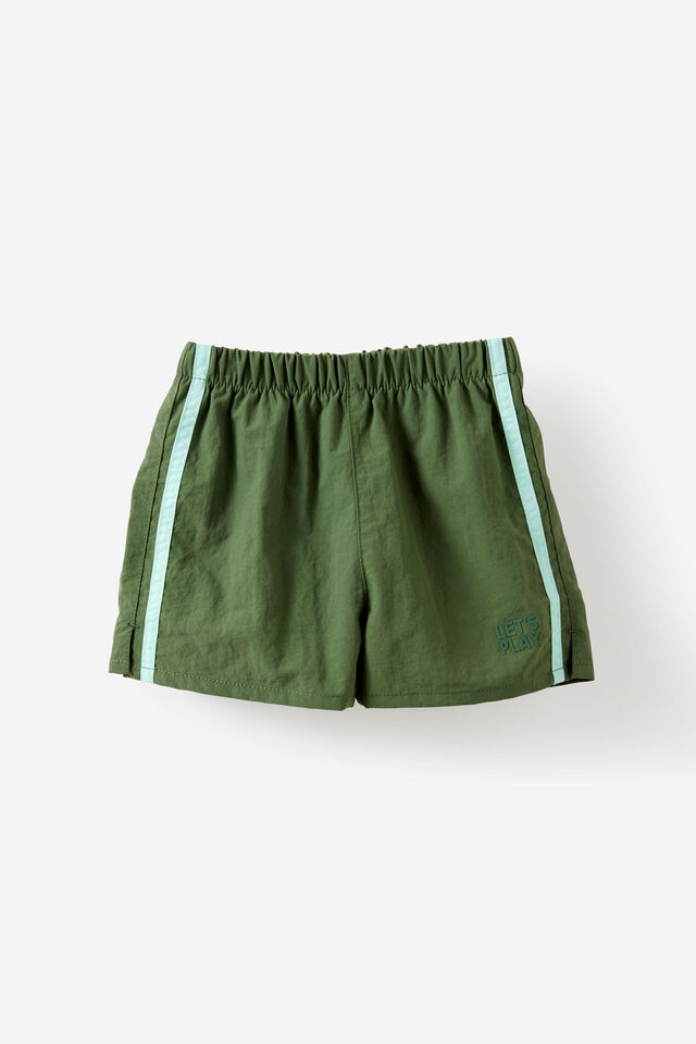 Baby Nylon Elasticated Short, KHAKI