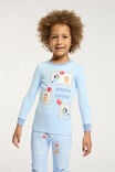 Milo Long Sleeve Pyjama Set License, LCN BLU FROSTY BLUE/BLUEY KEEPY UPPY - alternate image 1