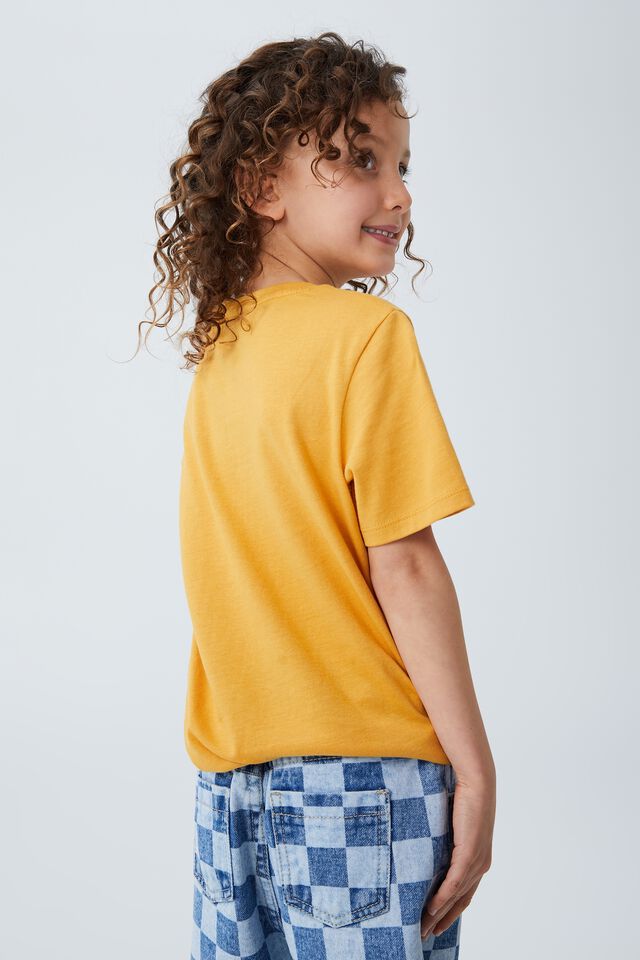 Penelope Short Sleeve Tee, HONEY GOLD/ DAY AT A TIME