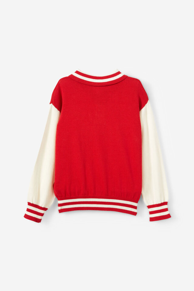 Blair Rugby Pullover Knit, VARSITY RED/NEW YORK