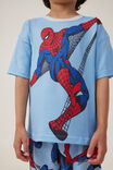 Damon Short Sleeve Pyjama Set License, LCN MAR SKY HAZE/SPIDERMAN WEBS - alternate image 4