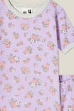 Talia Short Sleeve Pyjama Set, LILAC DROP/AVA DITSY FLORAL - alternate image 2