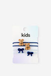 Kids Multi Pack Hair Ties, TEDDY BEARS/BOWS - example image 2