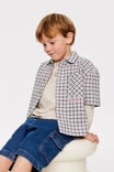 Ryder Skate Shirt, RABBIT GREY/PHANTOM CHECK - example image 1