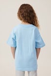 Camiseta - Frozen Elsa Drop Shoulder Short Sleeve Tee, LCN DIS ELSA STRONG GIRL/SKY HAZE - vista alternativa 3