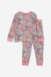 Cady Super Soft Long Sleeve Pyjama Set, VANILLA/ITTY BITTY FLORAL - alternate image 3