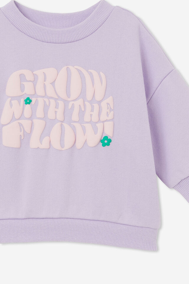 Dusty Drop Shoulder Sweater, LILAC DROP/GROW WITH THE FLOW