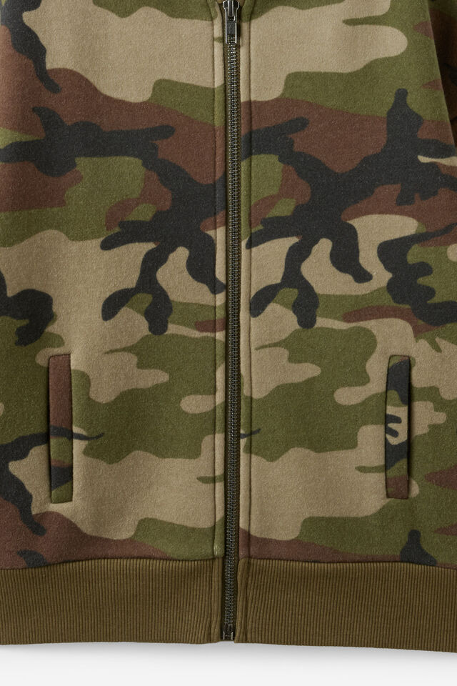 Sammy Zip Through Hoodie, CAMO