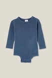 Macacão - The Long Sleeve Rib Bubbysuit, PETTY BLUE WASH - vista alternativa 1
