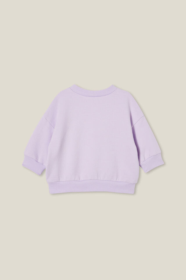 Moletom - Alma Drop Shoulder Sweater, VINTAGE LILAC/UNICORN FANTASY