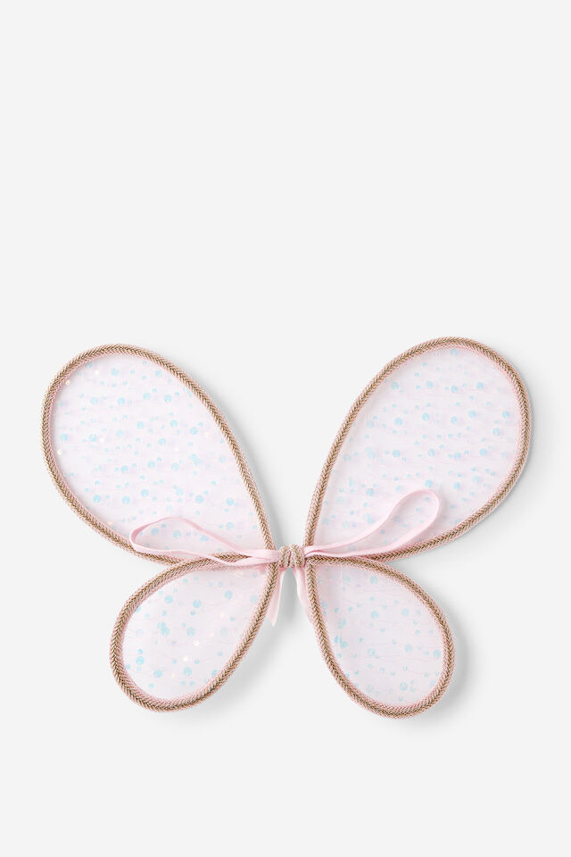 Kids Butterfly Wings, BLUSH PINK/BOW