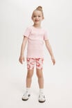 Hailey Bike Short, BLUSH PINK/ANTHURIUM STRAWBERRY - alternate image 1