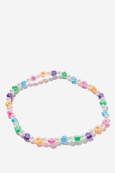 Colar - Beaded Necklace, RAINBOW HIBISCUS