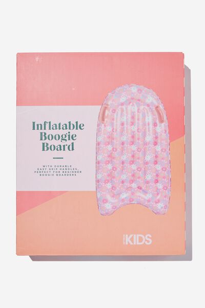 Inflatable Boogie Board, PINK FLORAL