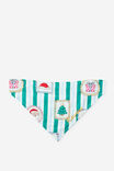 Family Christmas Pet Bandana - Personalised, ENGLISH IVY/SANTA STAMP - example image 2