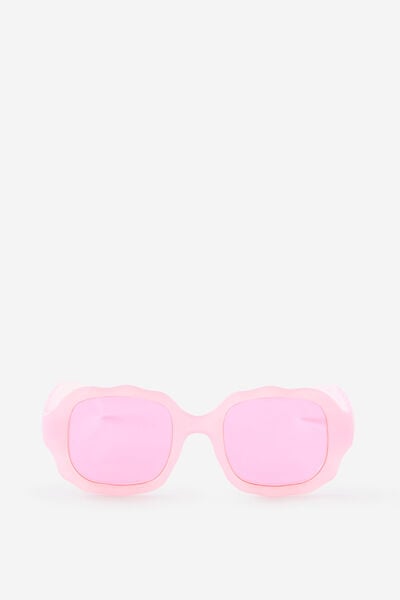Kids Oversized Square Sunglasses, STRAWBERRY MILK