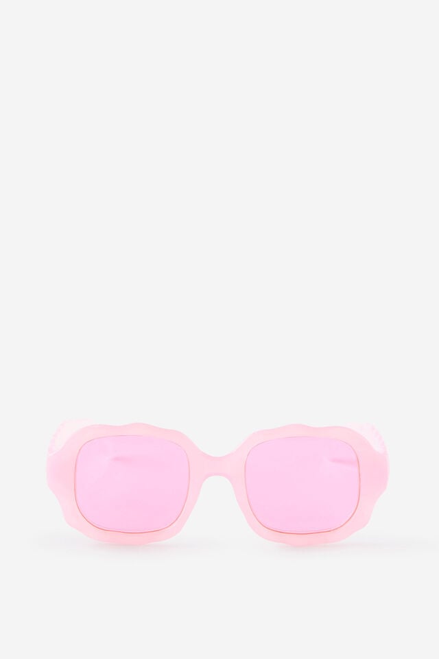 Kids Oversized Square Sunglasses, STRAWBERRY MILK