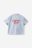 Jasper Boxy Skate Shirt, BLUE STRIPE EMB - example image 4