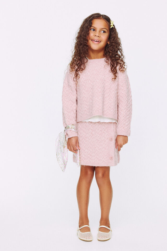 Cosi Knit Skirt, ZEPHYR MARLE
