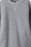Waffle Long Sleeve Tee, GREY MARLE - example image 3