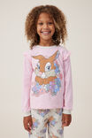 Ava Long Sleeve Pyjama Set Licensed, LCN DIS BLUSH PINK/GARDEN FLORAL MISS BUNNY - alternate image 1