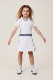 Matilda Tennis Dress, WHITE/NAVY - alternate image 4
