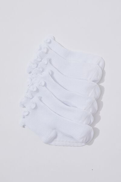 Meias - 3Pk Baby Socks, FRILL VANILLA