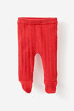 Organic Blend Knit Legging, VARSITY RED MARLE - example image 1