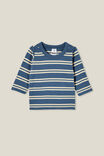 Camiseta - Jamie Long Sleeve Tee, PETTY BLUE/RAINY DAY DOUBLE STRIPE - vista alternativa 1