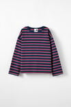 Piper Long Sleeve Tee, CRUSHED BERRY/IN THE NAVY STRIPE - alternate image 1