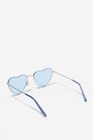 Kids Hayley Heart Metal Sunglasses, DUSK BLUE/SILVER - alternate image 3