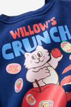 Sammy Oversized Crew - Personalisation, DENIM NAVY/CRUNCH TIME - example image 1