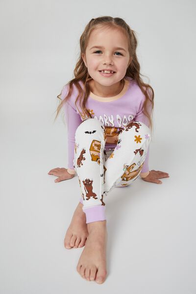 Natalie Long Sleeve Pyjama Set Licensed, LCN WB PALE VIOLET/SCOOBY DOO WHERE ARE YOU?