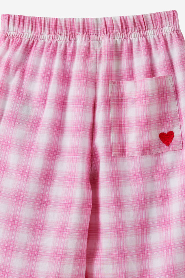 Issy Summer Pant, STRAWBERRY MILK CHECK