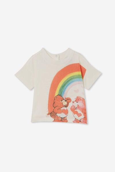 Andie Drop Shoulder Tee Lcn, LCN CLC VANILLA/CARE BEAR BESTIES