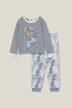 Winston Long Sleeve Pyjama Set, STEEL/SKATER BUNNY - alternate image 1