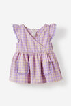 Select Colour: PURPLE HUE/APRICOT MIST GINGHAM