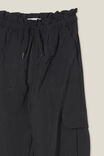 Calça - Brittany Parachute Pant, BLACK - vista alternativa 2